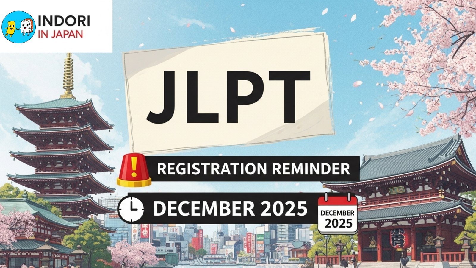 ð¨JLPT December 2025 – Registration Reminderð¨