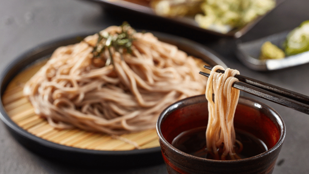 Zaru Soba (cold buckwheat noodles)