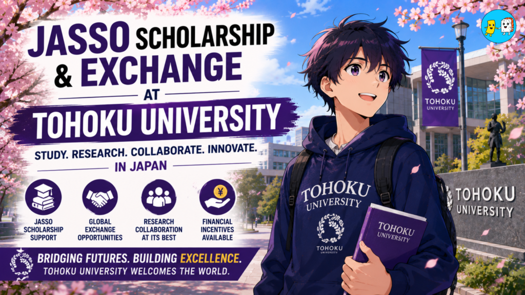 Tohoku University Research Exchange Guide: JASSO Scholarships, JYPE & COLABS 2026 2 JASSO Scholarship & Exchange at Tohoku University