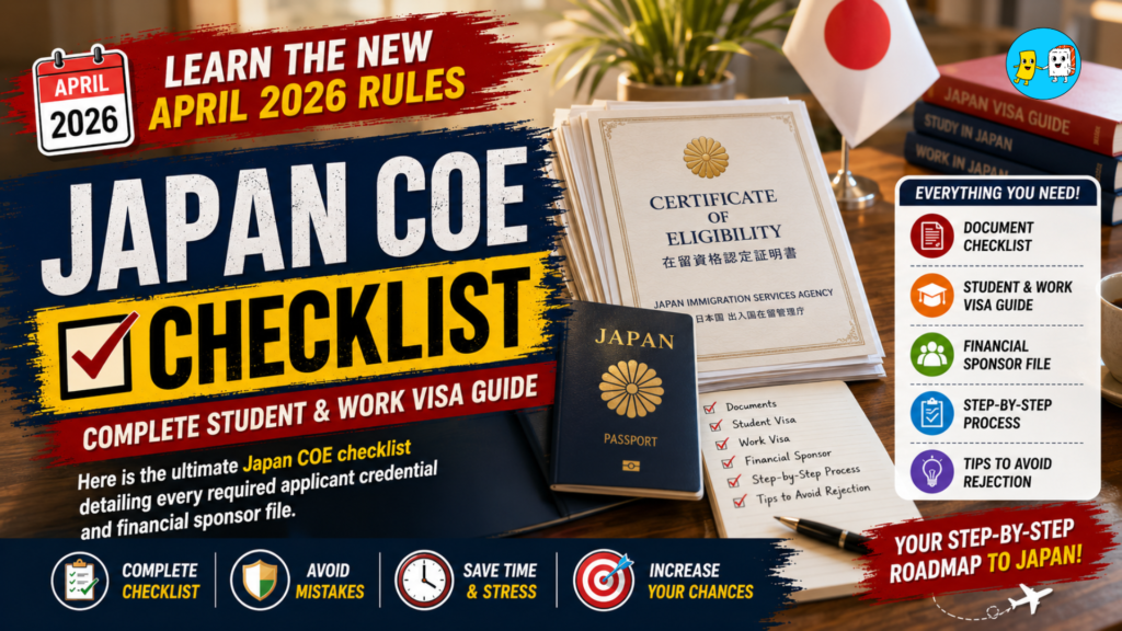 Japan COE Checklist: How to Apply for a Student & Work Visa 2 Japan COE Checklist: Complete Student & Work Visa Guide