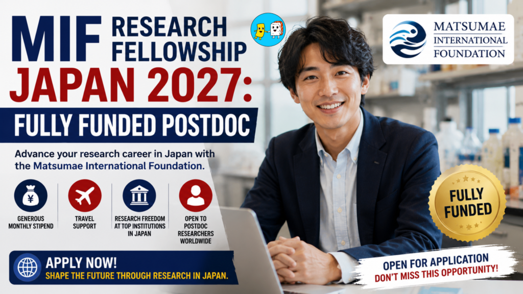 MIF Research Fellowship Japan 2027: Fully Funded Postdoc 2 MIF Research Fellowship Japan 2027 Fully Funded Postdoc (1)