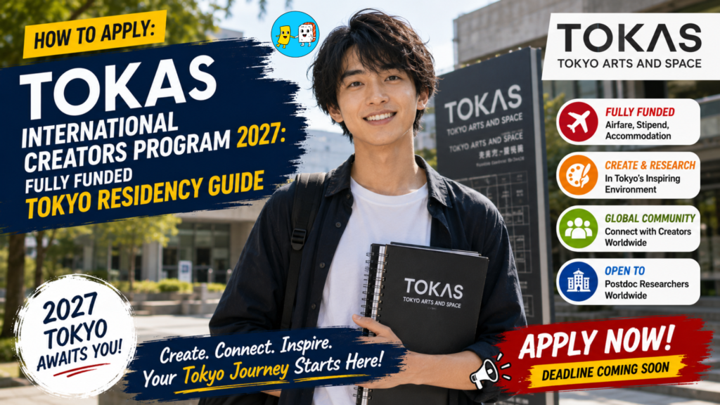 Japan TOKAS International Creators Program 2027 (Fully Funded) 2 TOKAS International Creators Program 2027 Fully Funded Tokyo Residency Guide