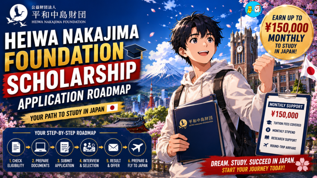 Heiwa Nakajima Foundation Scholarship Application Roadmap 2 Heiwa Nakajima Foundation Scholarship