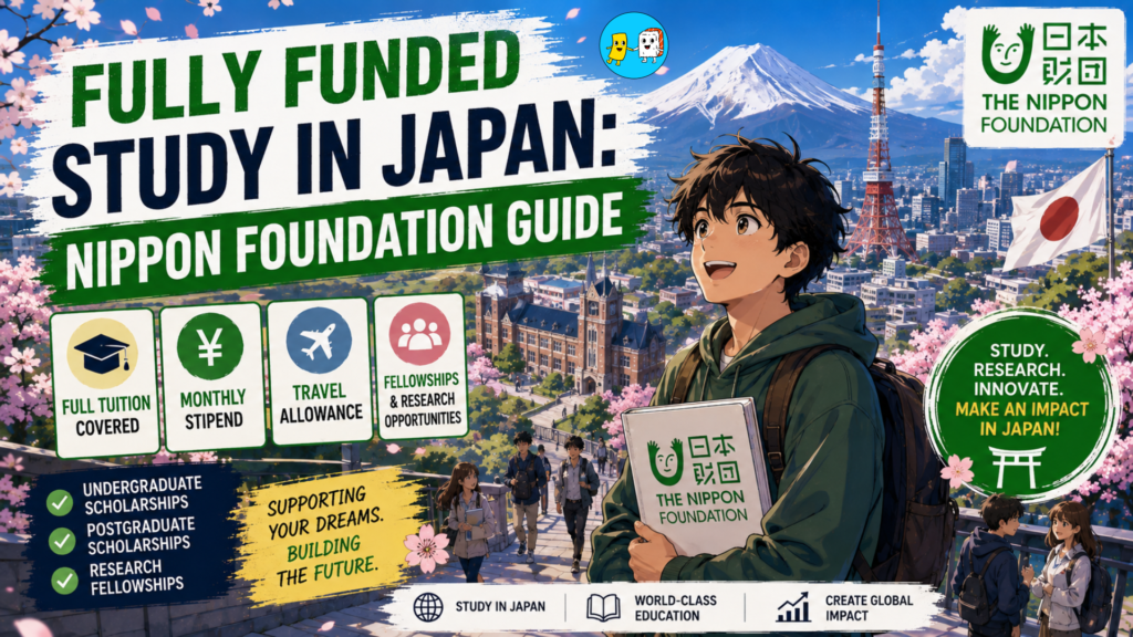 Homepage 6 Fully Funded Nippon Foundation Scholarships in Japan Eligibility & Apply Guide