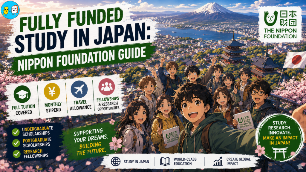 Nippon Foundation Scholarships in Japan: Full Tuition, Stipends & Fellowships 2 Fully Funded Nippon Foundation Scholarships in Japan Eligibility & Apply Guide