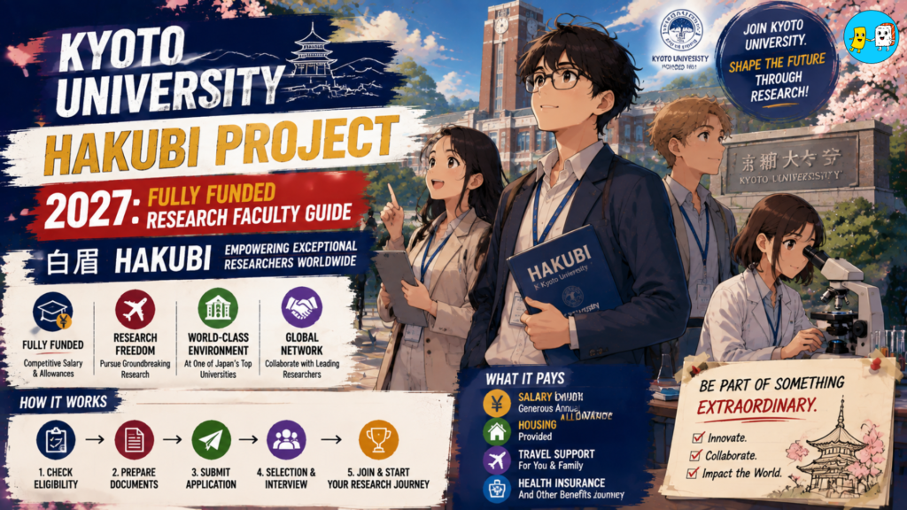 Homepage 7 Kyoto University Hakubi Project 2027: Fully Funded Research Faculty Guide