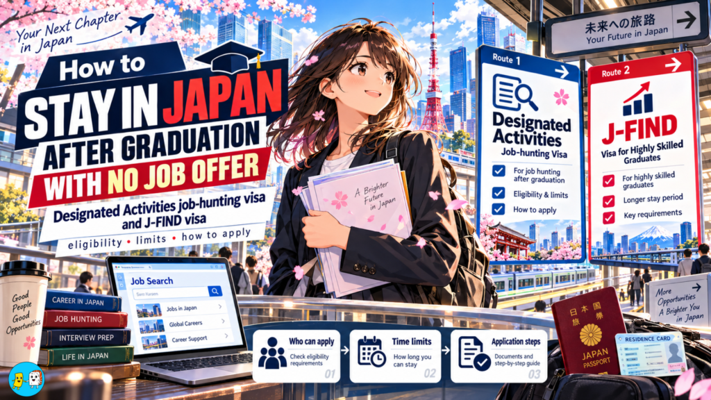 Homepage 6 How to Stay in Japan After Graduation Without a Job Offer Stay Legally After University or Senmongakko