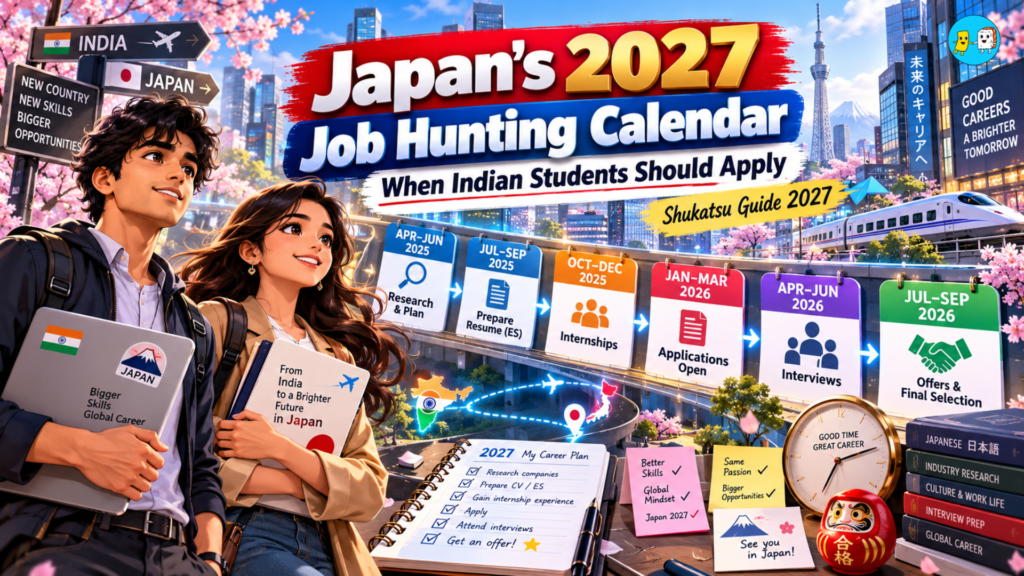 Japan Job Hunting 2027: When Indian Students Should Apply, Visa Paths & Salary Realities