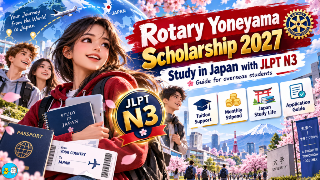 Study in Japan via Rotary Yoneyama 2027 Eligibility, JLPT N3 Rules & Stipends (1)