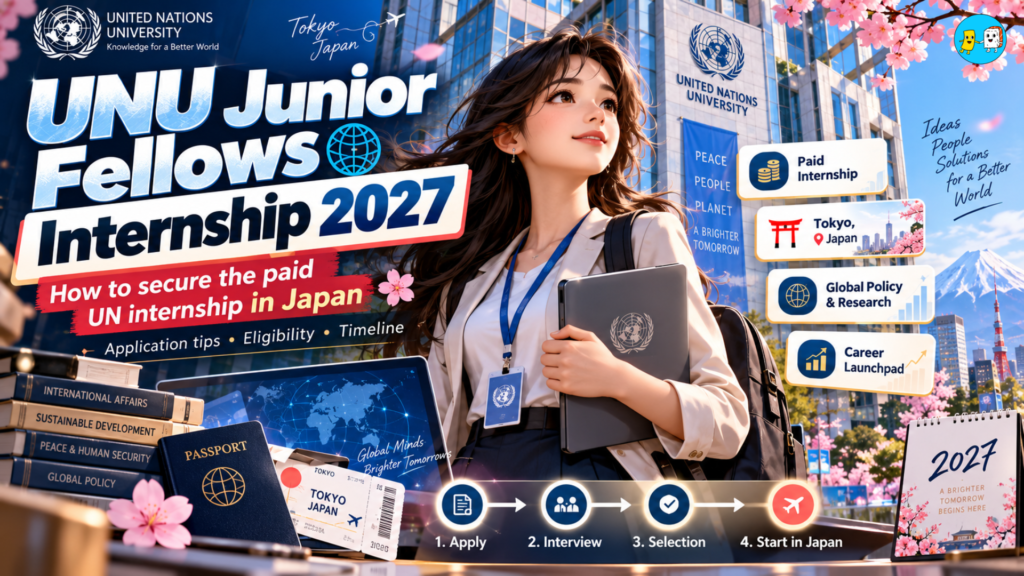 UNU Junior Fellows Internship 2027 Tokyo
